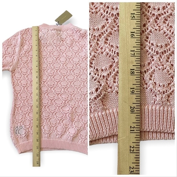 NWT Rachel Comey Bassi‎ Top - pink lace knit , Size S - Picture 13 of 13